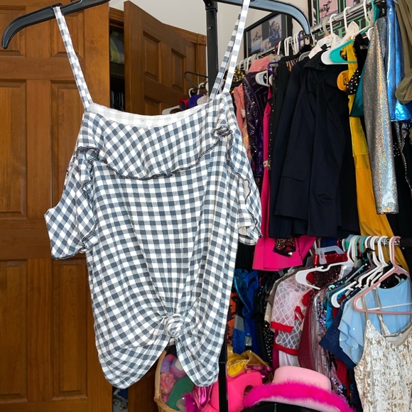 American Eagle gingham print top - Picture 2 of 5